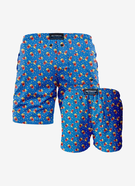 Pop Corn Padre Figlio Blu
