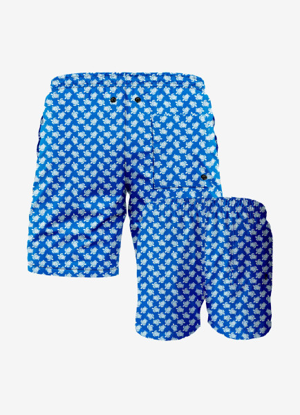 Turtle Padre Figlio Azzurro